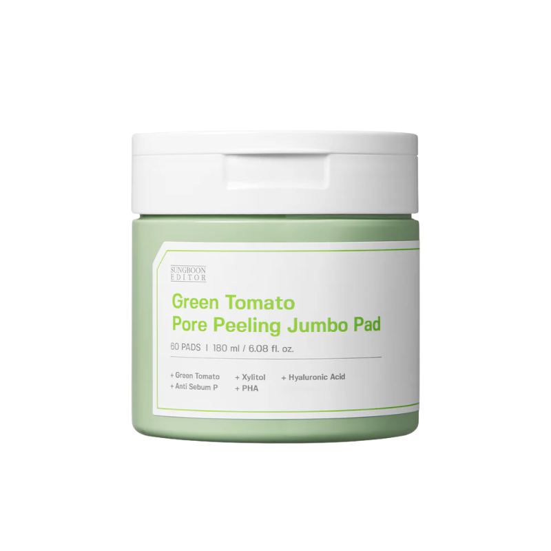 Sungboon Editor Green Tomato Pore Peeling Jumbo Pad 180ml / 60pads