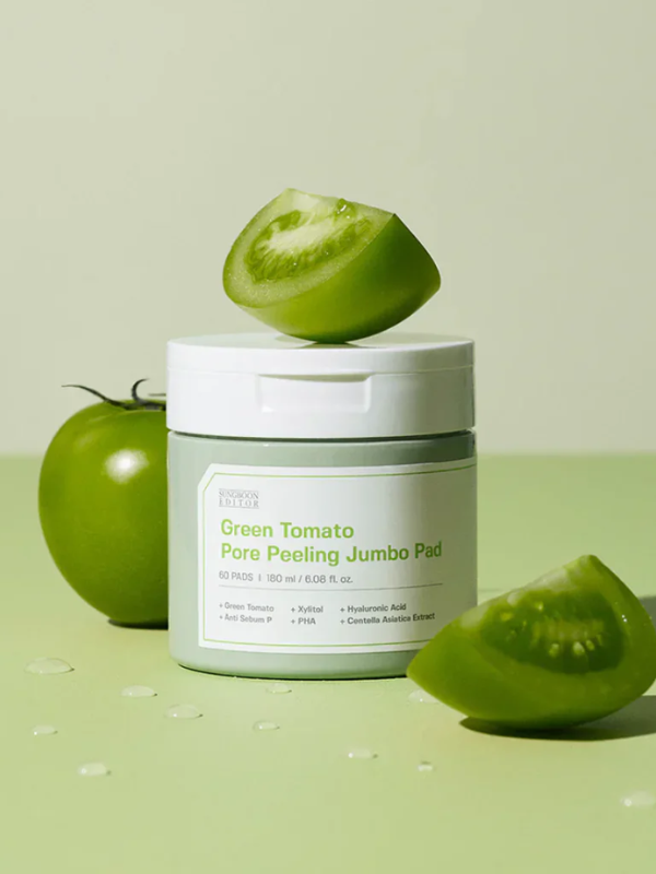 Sungboon Editor Green Tomato Pore Peeling Jumbo Pad 180ml / 60pads
