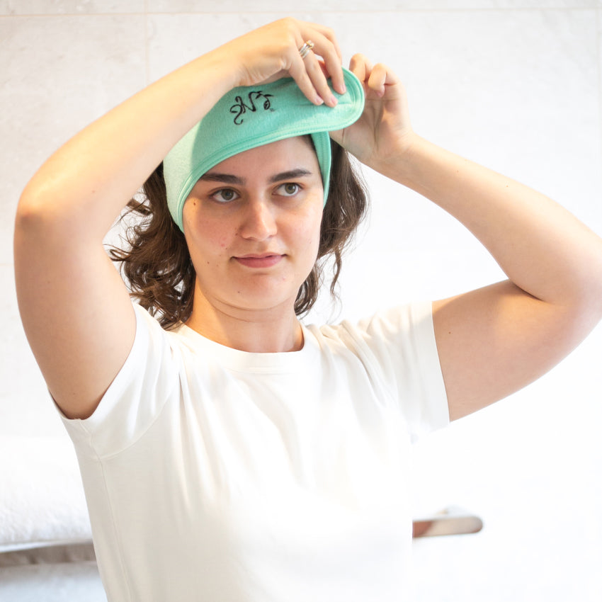 Cosmetic Headband - Mint Green-2