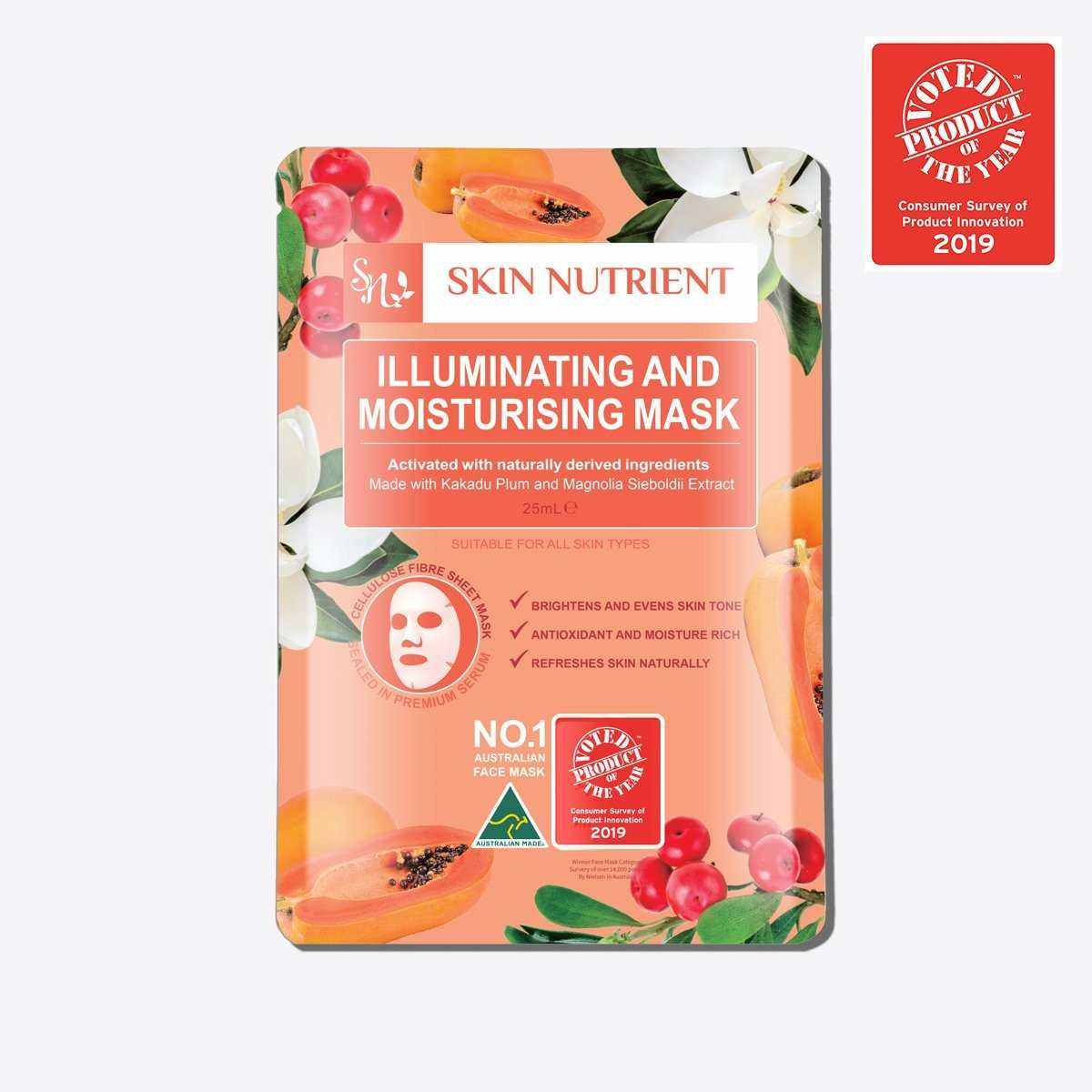 Illuminating and Moisturising Face Mask